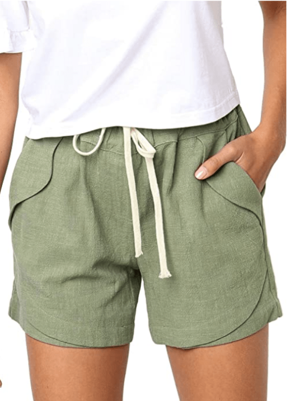 Women's casual drawstring shorts A Thrifty Mom