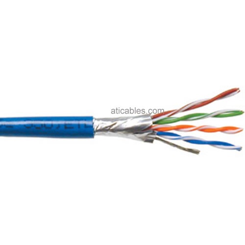 Cat5e 350MHz Solid Shielded (STP) FT4 Cable (1000 Foot Box) ATI Cables