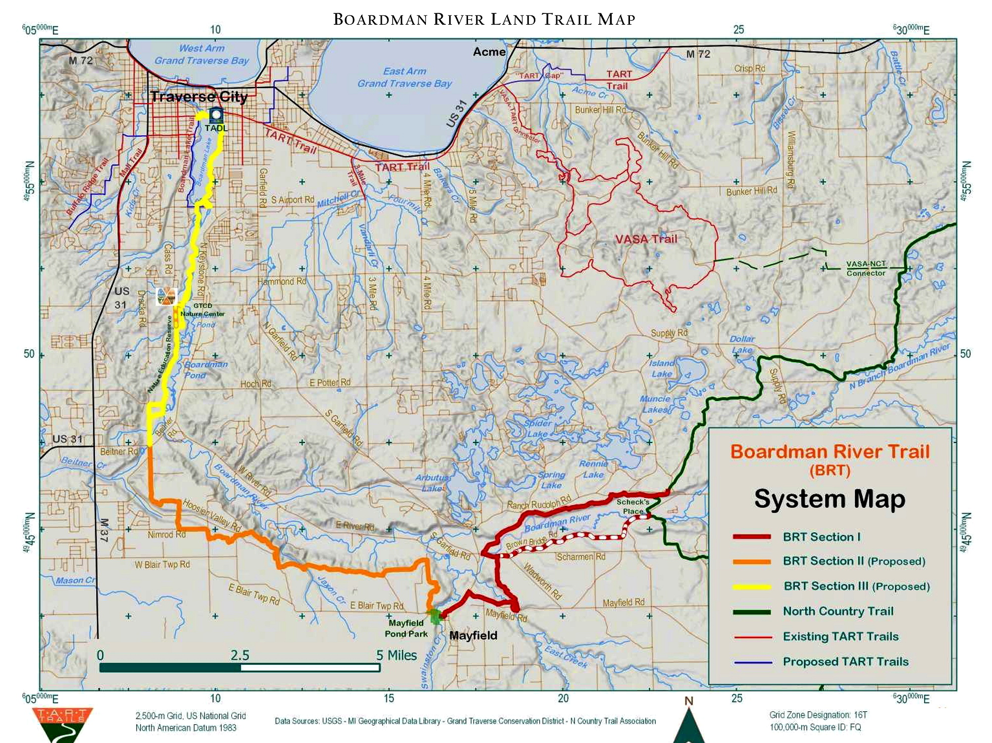 ATI Consulting Northwestern Lower Michigan Trail Guide for hiking