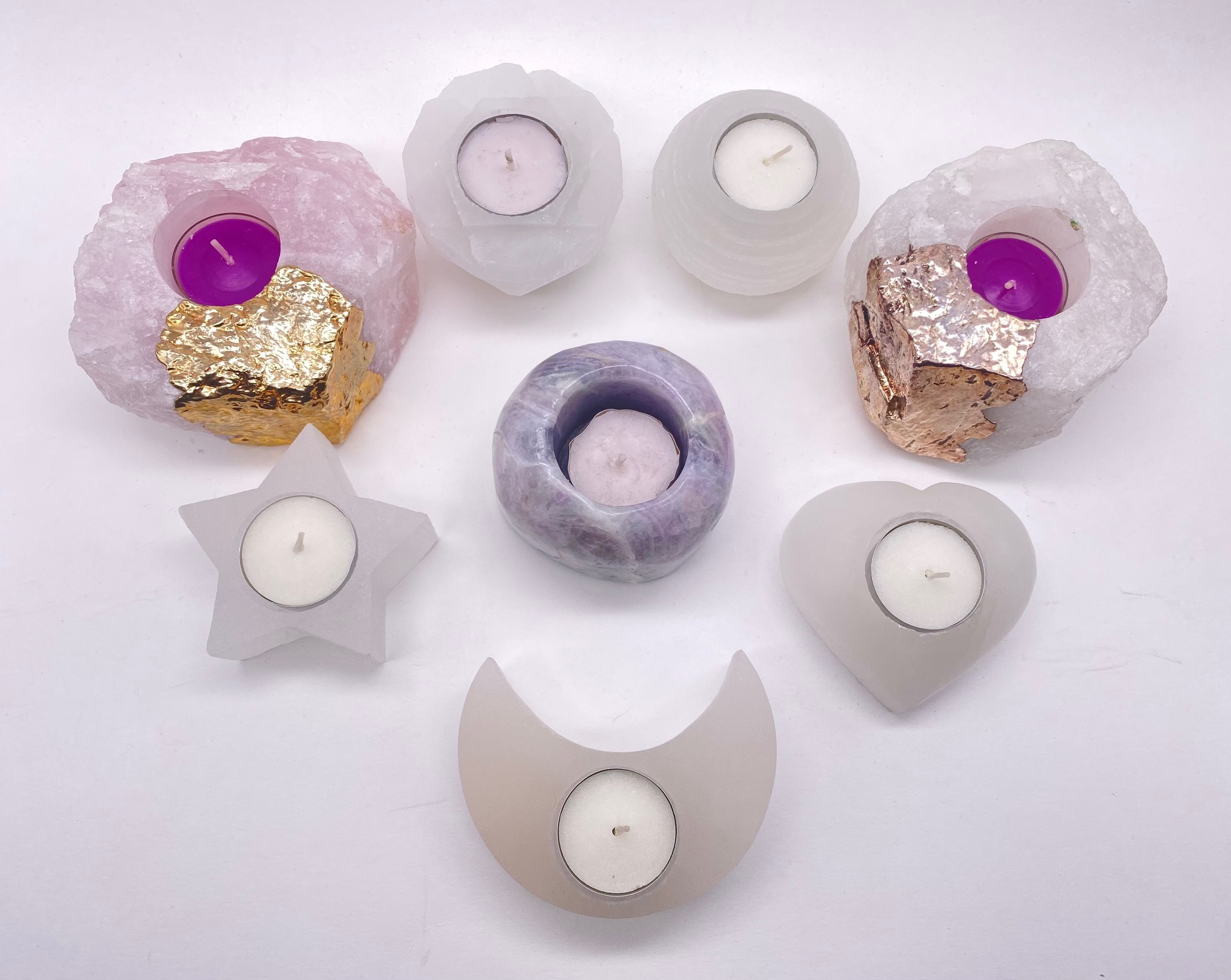 Gemstone Candle Holders A Time for Karma