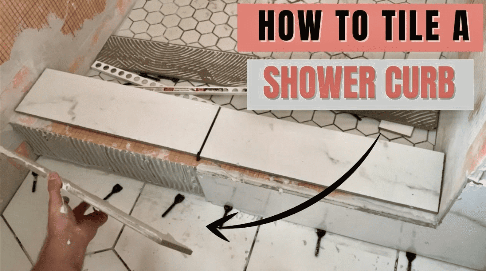 How to Tile a Shower Curb (Schluter Kerdi Shower Curb Tile Installation