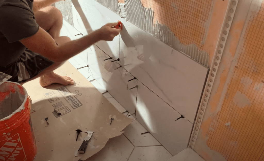 How to Install Wall Tile in Bathroom (A DIY Guide) AT Improvements
