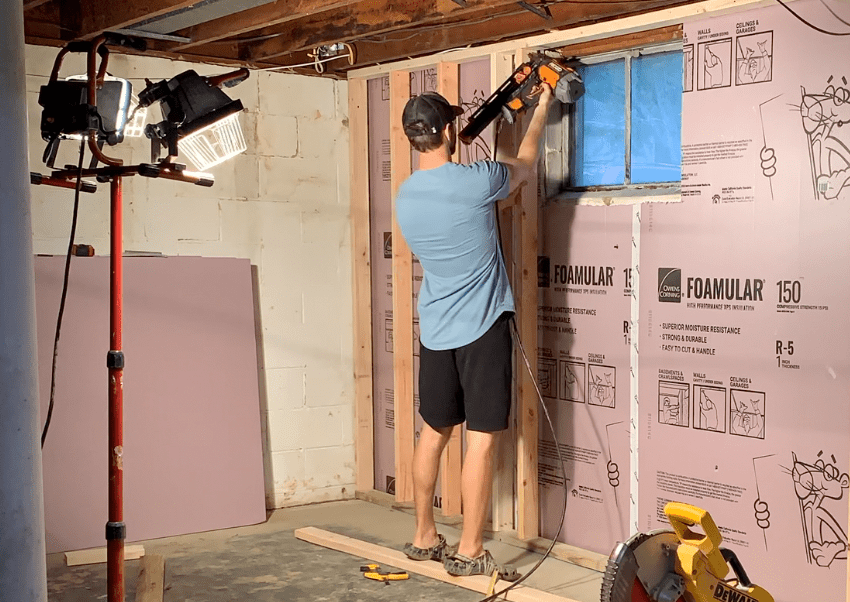 How to Frame a Basement Wall (Easy DIY Guide with Pictures) AT