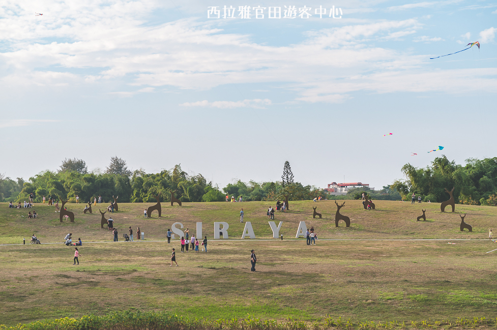 ｜台南景點｜西拉雅風景區官田遊客中心，一望無際大草地還有超好拍梅花鹿地景