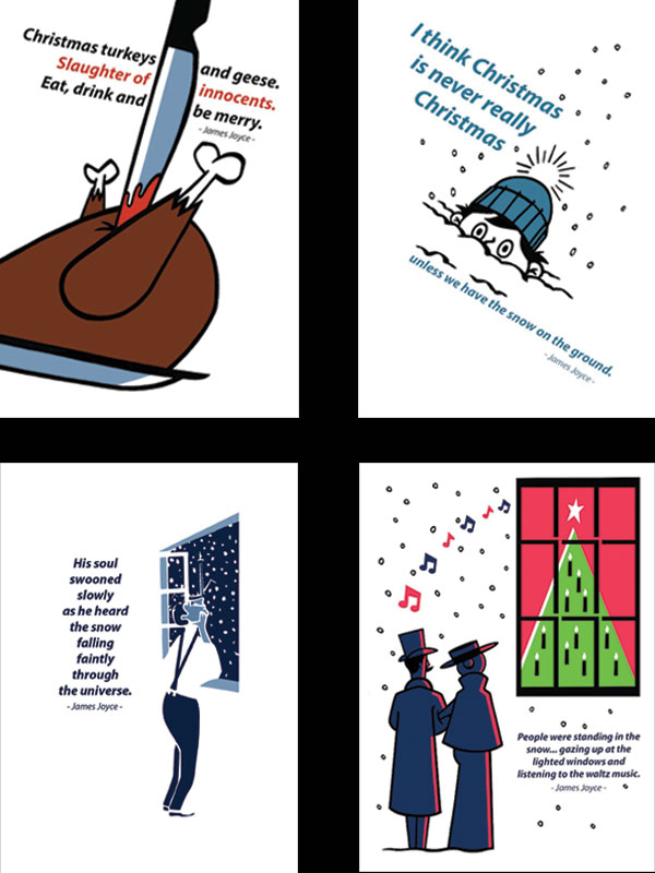 Literary Christmas Card Set by At it Again! — At it Again