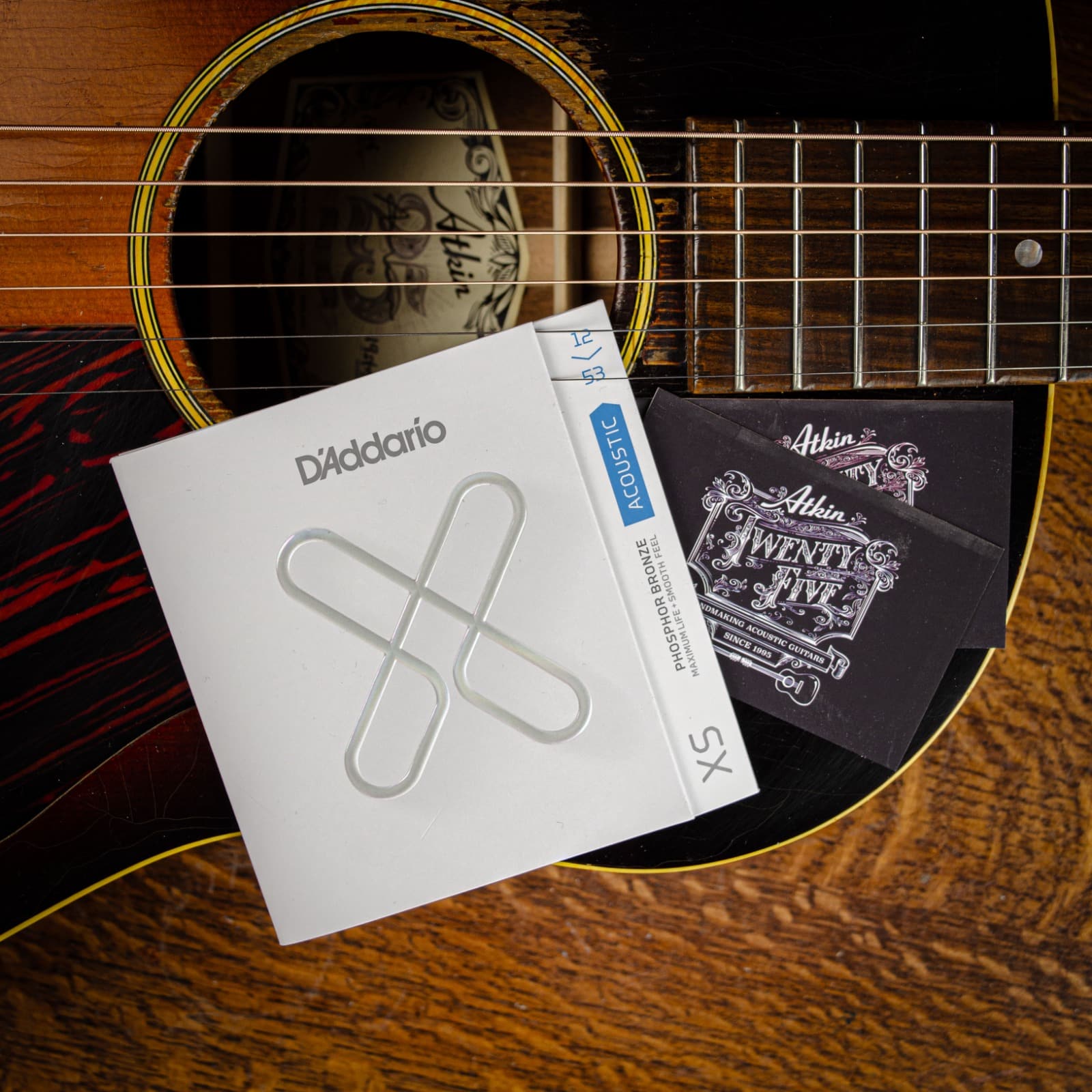 D'Addario acoustic guitar strings Atkin Guitars