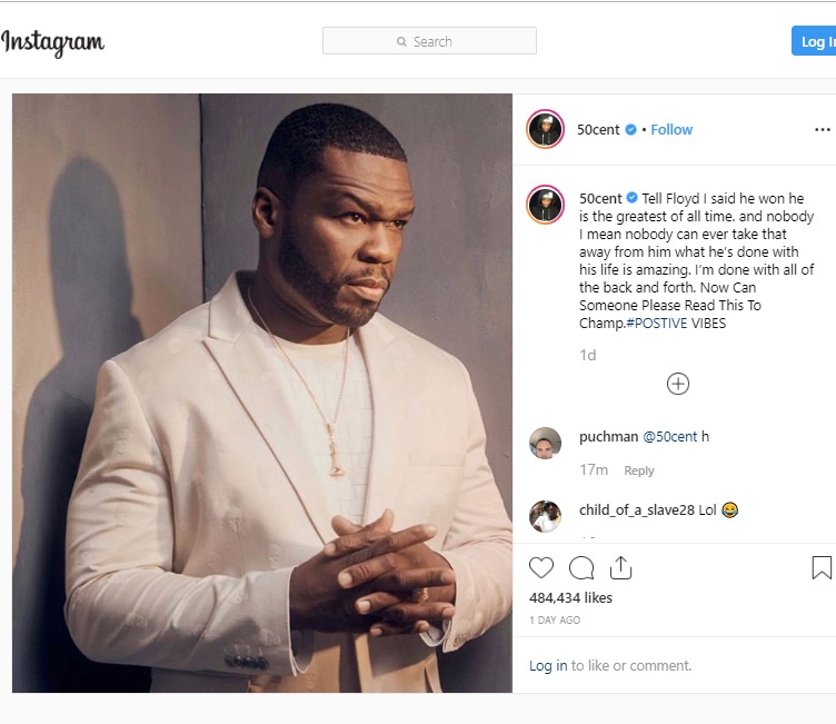 'Team Petty' 50 Cent’s Latest Social Media Spat With Floyd Mayweather
