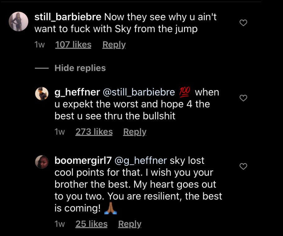 'U See Thru the Bullst' 'Black Ink Crew' Star Sky Days Is Slammed by