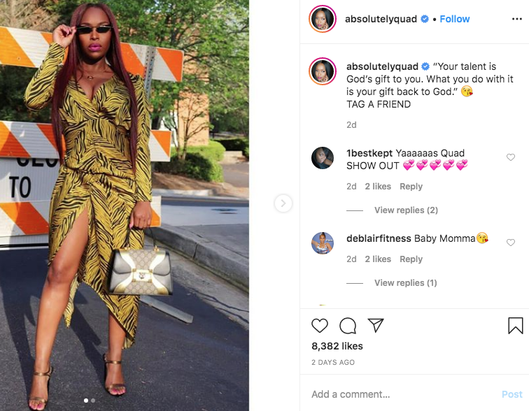 'A Real Stallion' 'Married to Medicine's' Miss Quad Has Fans Fawning