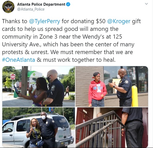 Tyler Perry Donates 1,000 Grocery Store Gift Cards to Help Ease