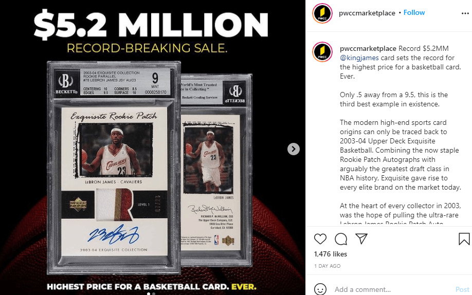 Whoa LeBron James Card Breaks Record for Most Expensive Basketball