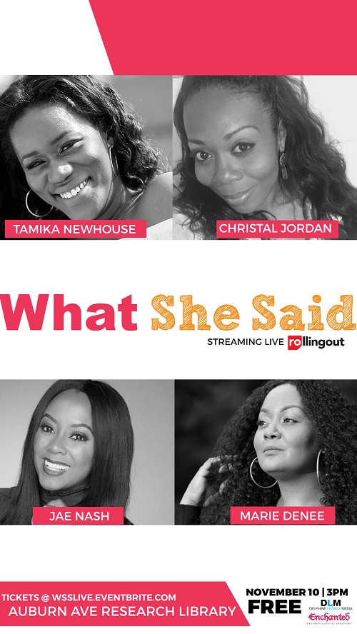 'What She Said' Live Unscripted Web Series Filming This Week In Atlanta