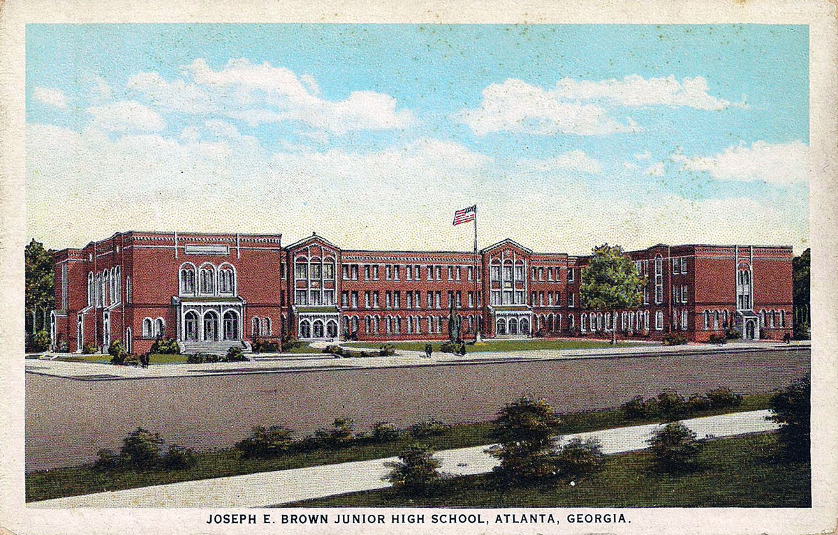 Joseph E. Brown Junior High School postcard