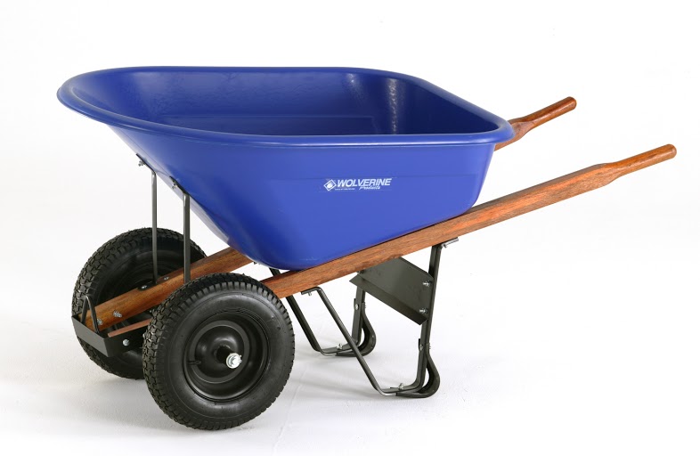 Wolverine 8 Wheelbarrow Dual Flat Free Atlantic Mulch