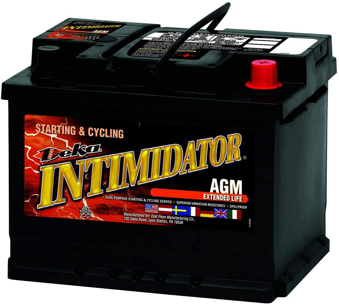 DEKA 9A47 12v 600 CCA Automotive Intimidator Battery Atlantic Battery