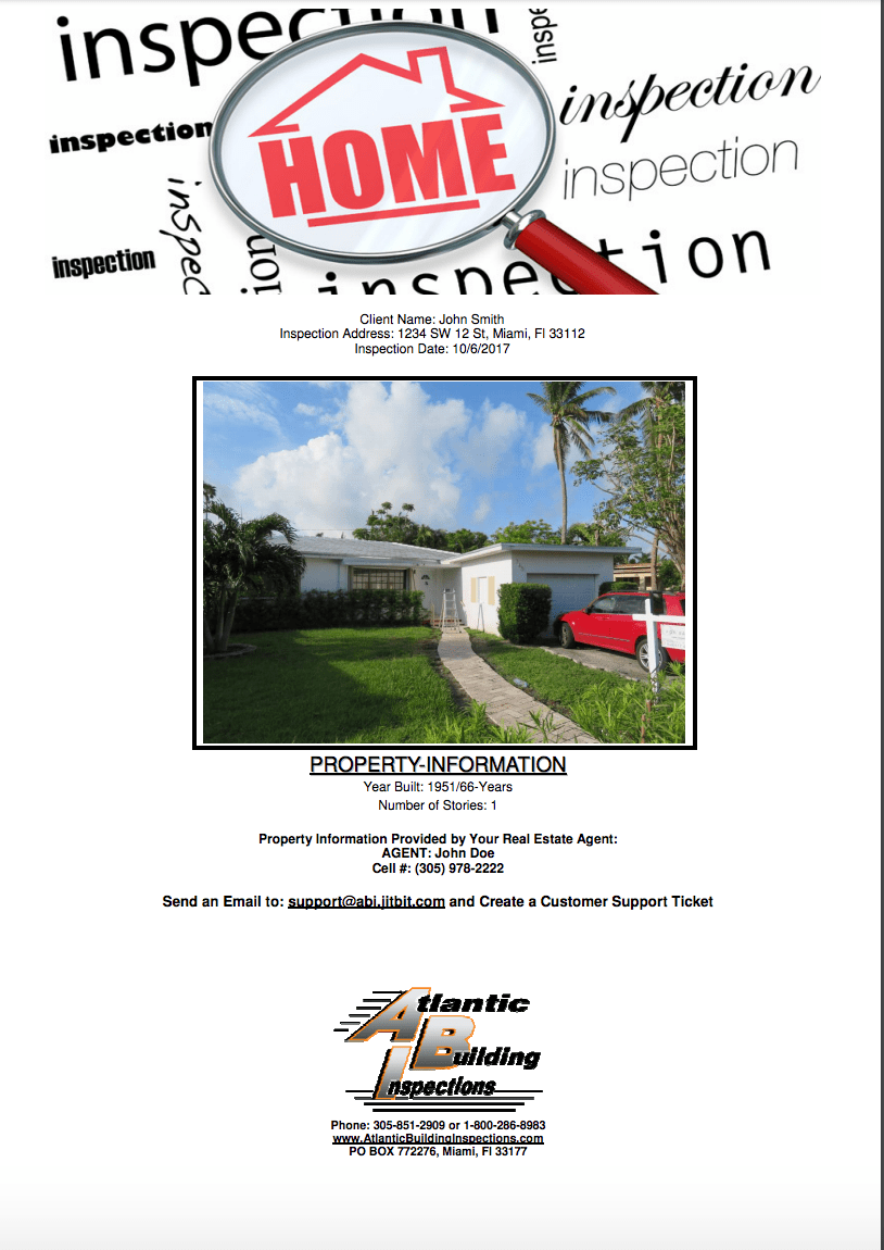 Sample Reports Atlantic Building Inspections