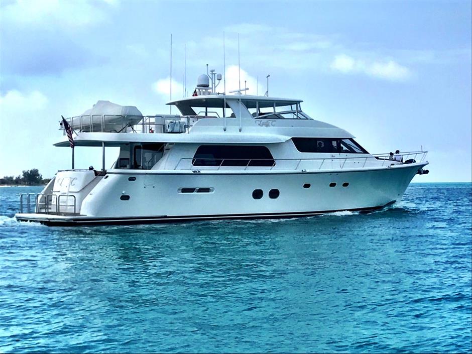 Just Listed This beautiful used 85' Pacific Mariner yacht for sale in