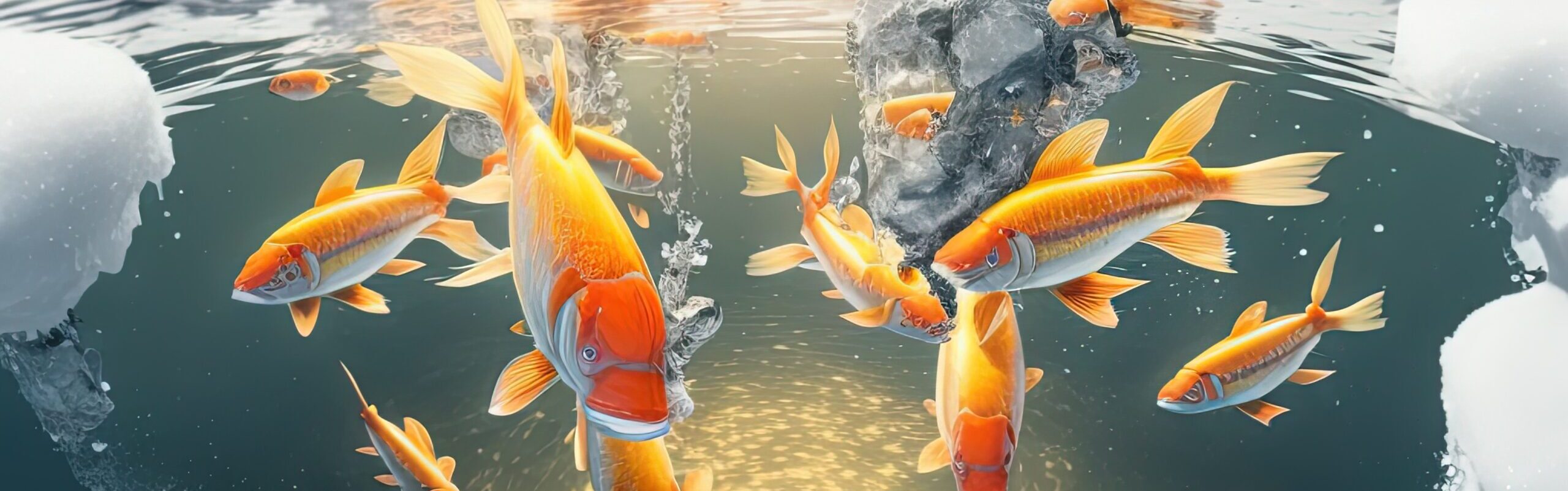 How do my pond fish breathe during the winter?