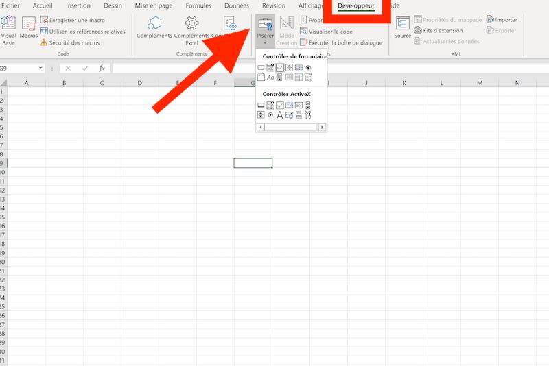 Comment Insérer Une Case à Cocher Dans Excel