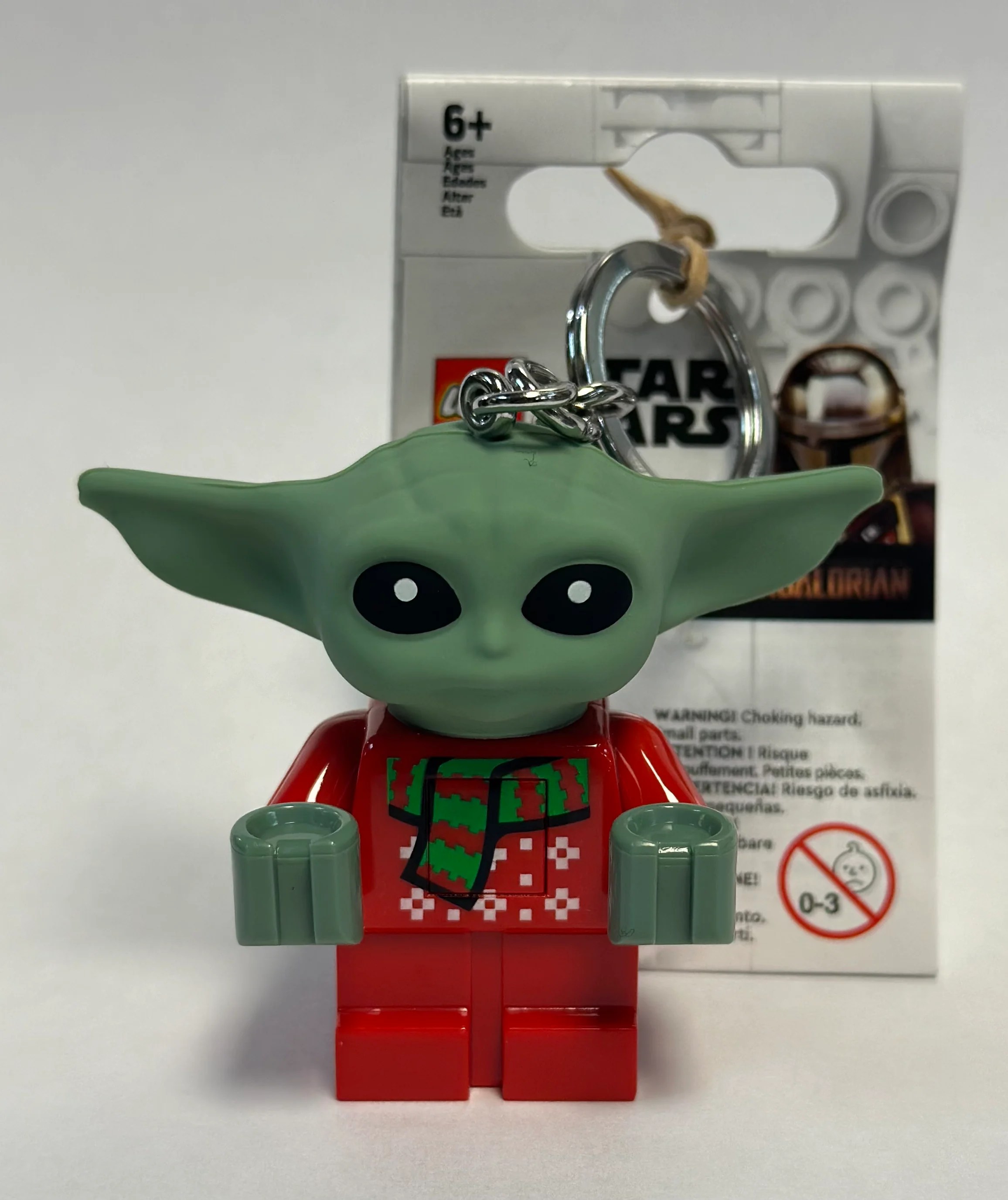 LEGO® Grogu/The Child/Baby Yoda Christmas Sweater Keychain LED Light