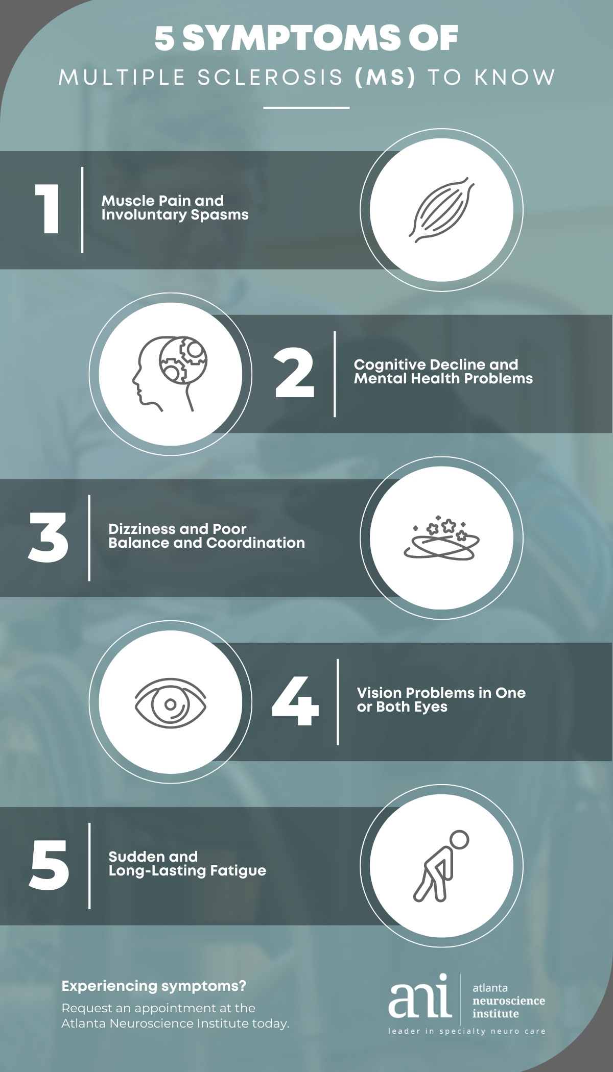 5 Common Symptoms of Multiple Sclerosis (MS) Atlanta Neuroscience