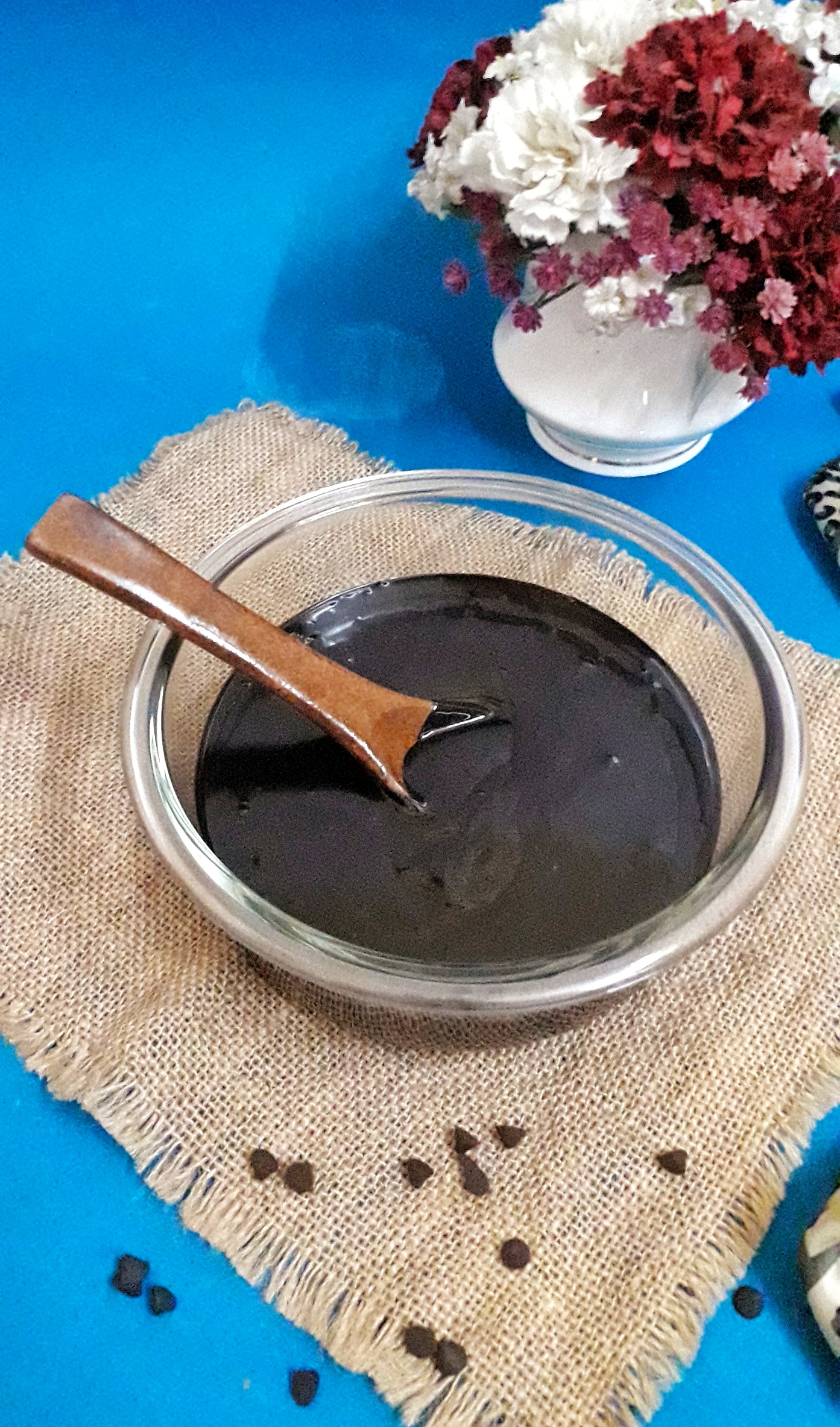 Shiny and smooth chocolate ganache recipe At My Kitchen