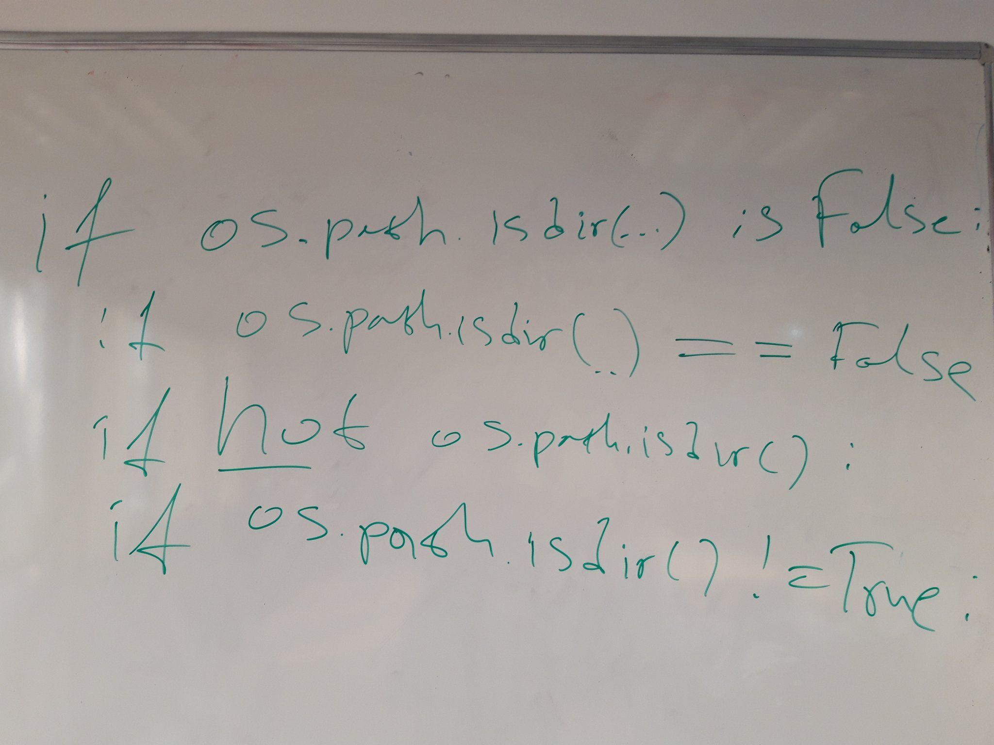 Comparing equivalent Python statements