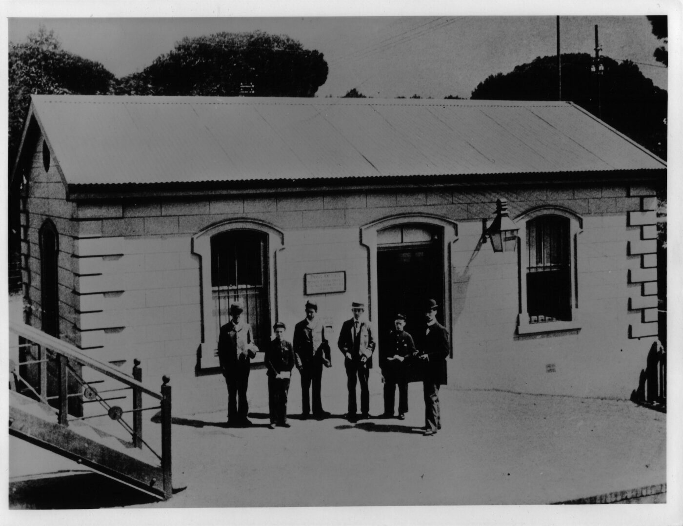 Cape Town, circa 1900. Kenilworth station post office. Atom site for