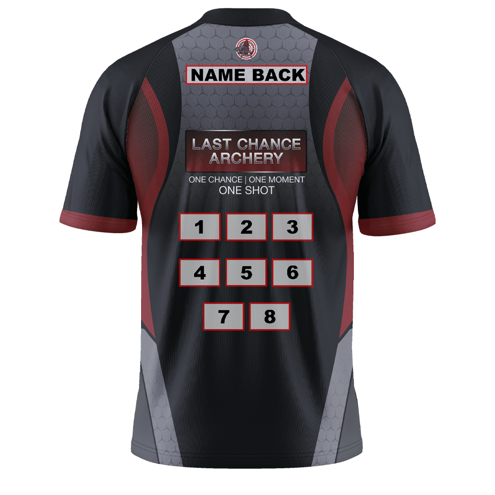 Last Chance Archery Pro Style Short Sleeve Raglan Atomic Archer Jerseys