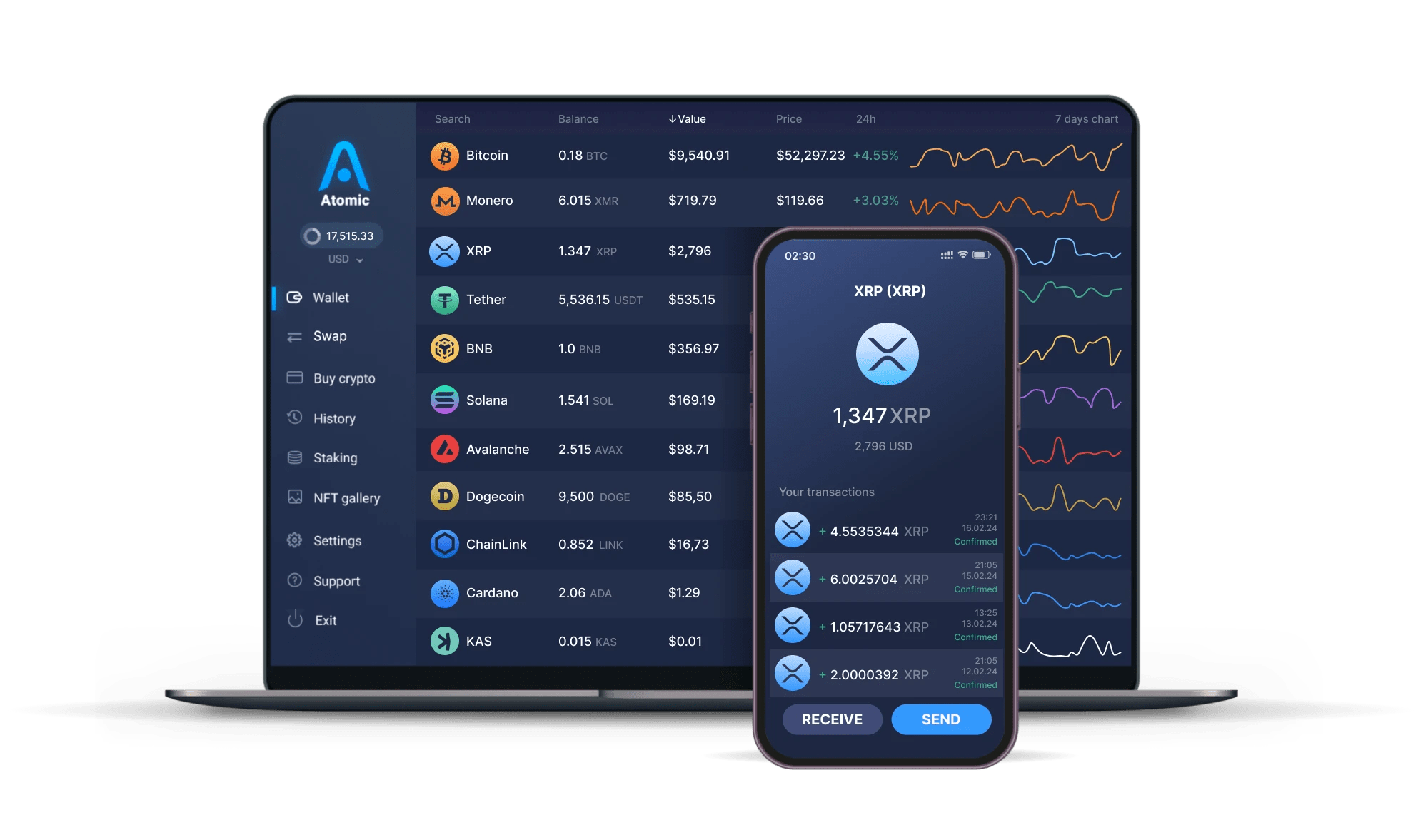 XRP Wallet App XRP Wallet For Desktop And Mobile Atomic Wallet