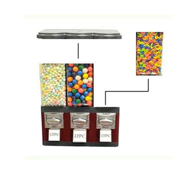Triple Pod Gumball MachineRetro Stand Atomik