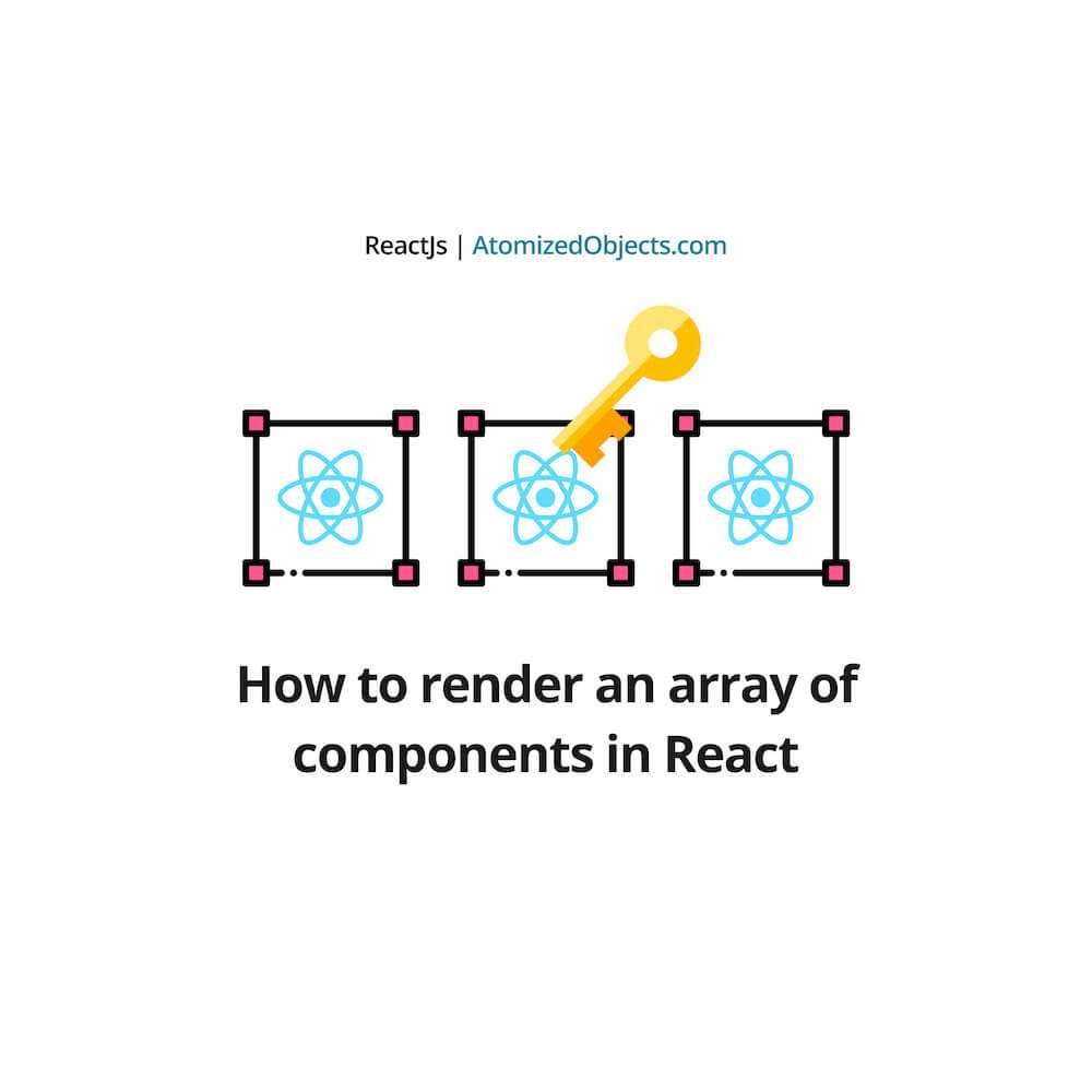 React Map Array To Components How to render an array of components in React Atomized Objects