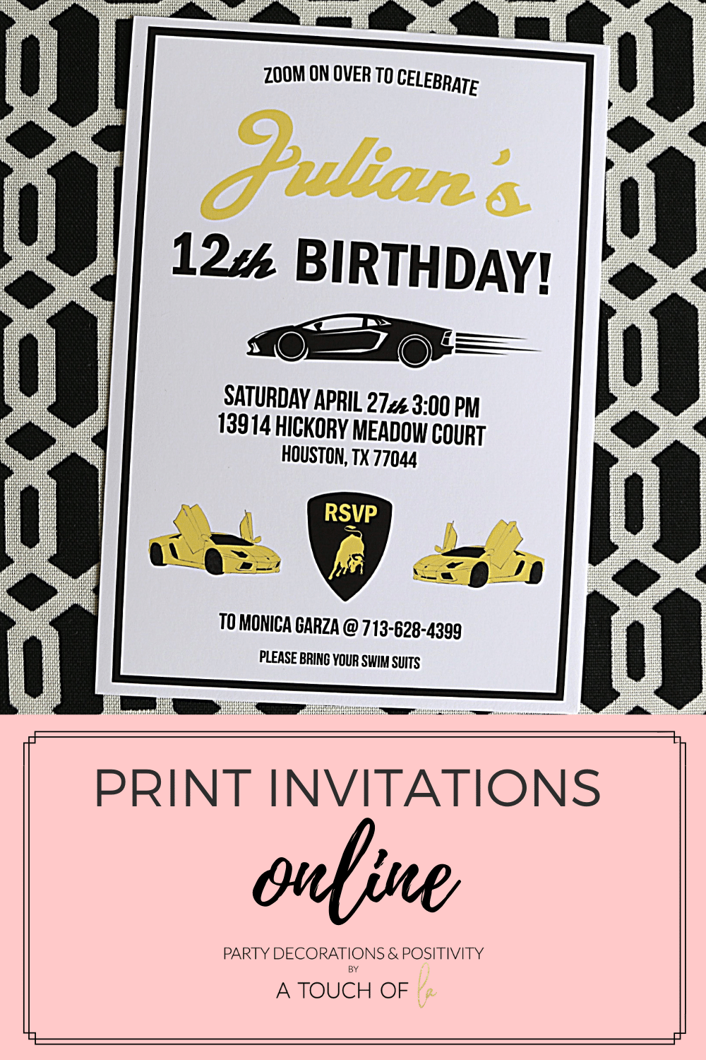 Print Invitations Online Printing Digital Invitations A Touch of LA