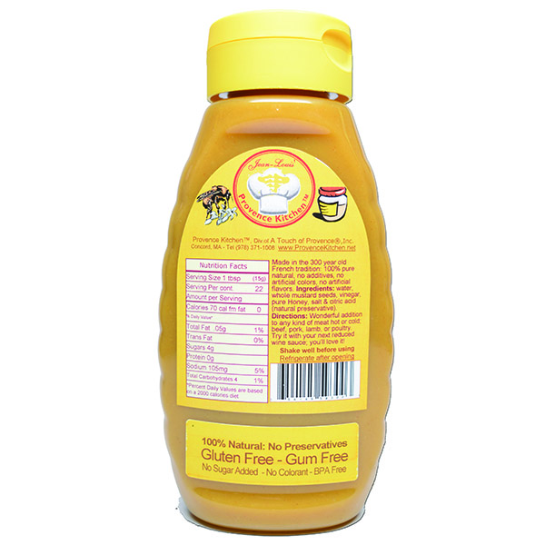 Honey Dijon Mustard (Back Label) A Touch of Provence
