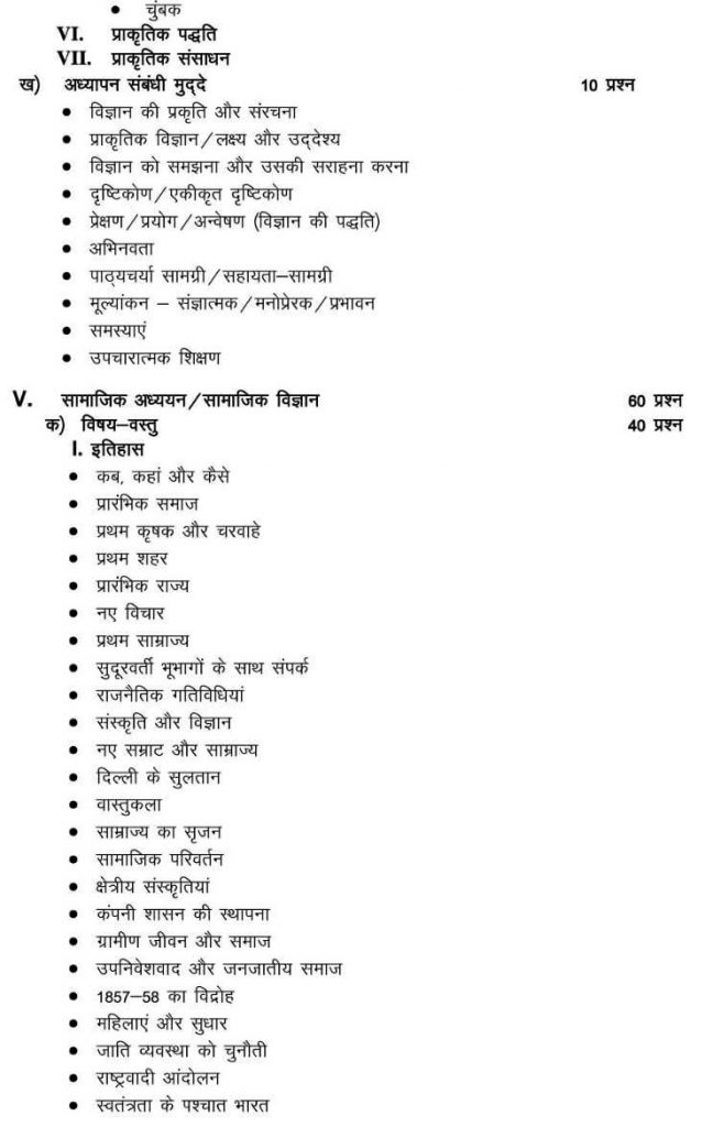 CTET Syllabus in Hindi 2023 सीटीईटी सिलेबस 2023 की जानकारी