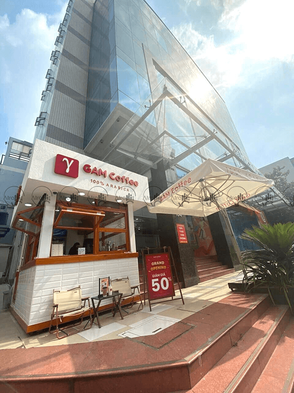 Kiosk GAM coffee (Quận 1 HCM) Atrahi Design