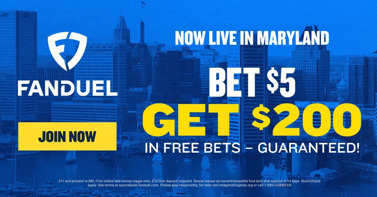 FanDuel Sportsbook Maryland Promo Code Get 200 in Free Bets