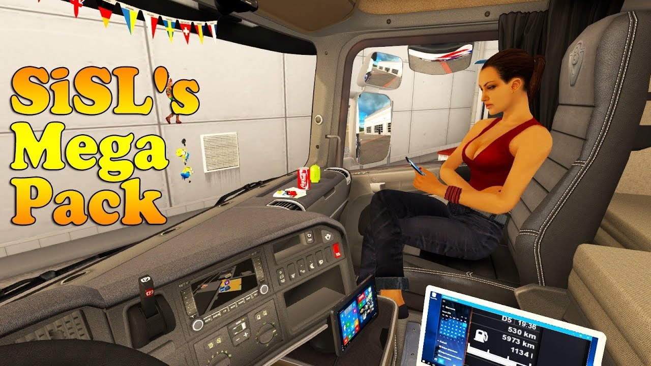 [ATS] Cabin Accessories Mega Pack v3.0 by SiSL 1.35.x ATS mods