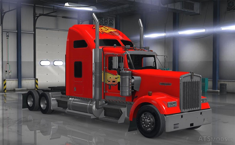 Kenworth Mcqueen American Truck Simulator mods