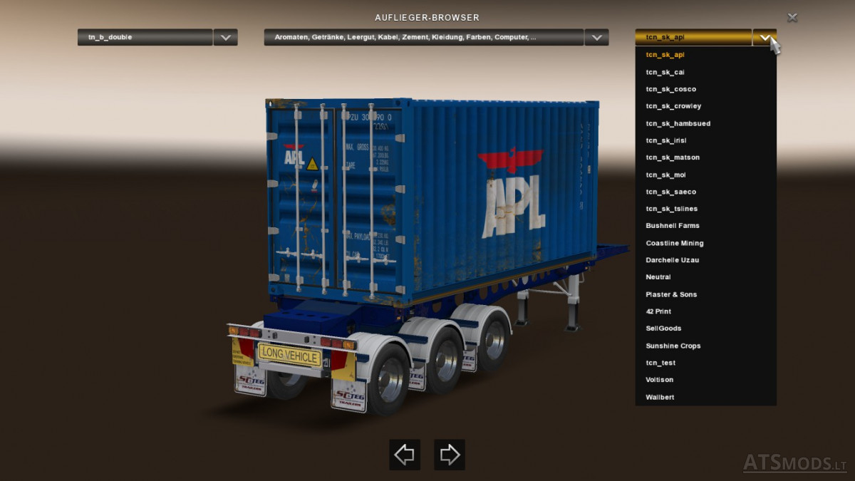Container Skin Edit for the Southern Cross " SuperLite " BDouble from