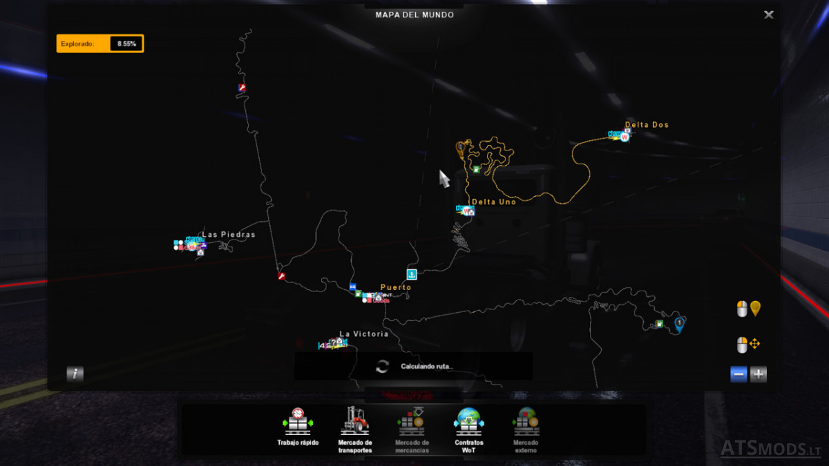 Map Final destination American Truck Simulator mods