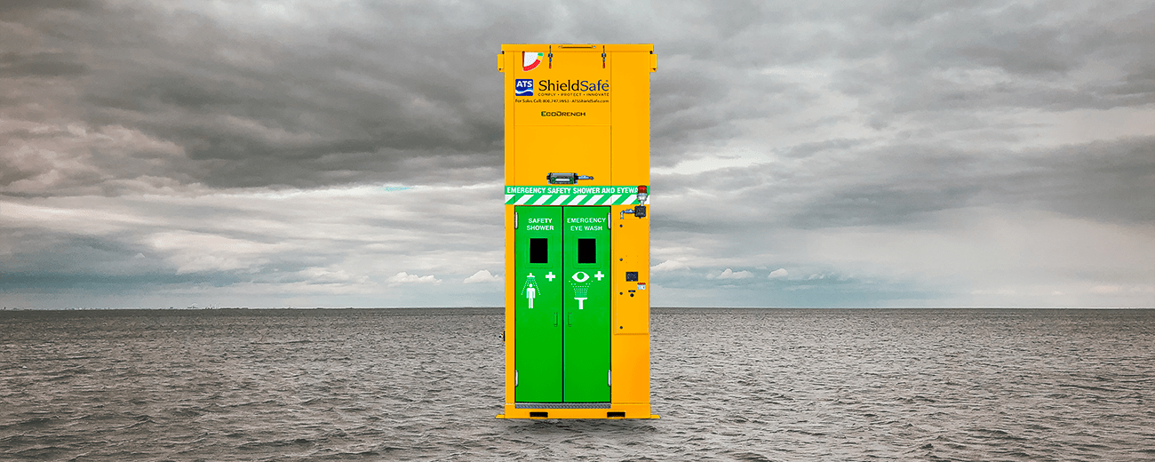 Why a Metal Industrial Safety Shower is Best for HurricaneStrength Winds
