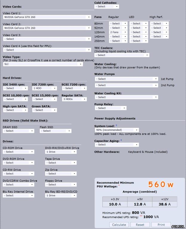 eXtreme Power Supply Calculator Pro (電源估算) Mobile01