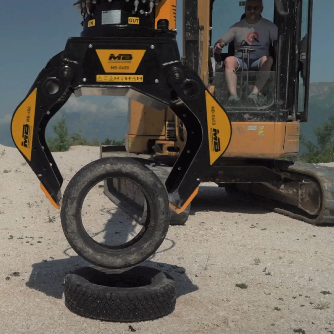Excavator Rotating Grapple from MB America!