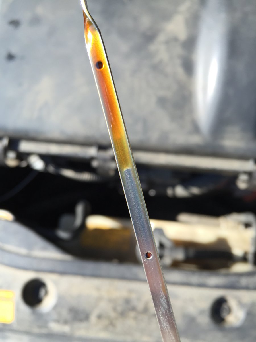 Can't tell if my dipstick is showing low oil... Page 2