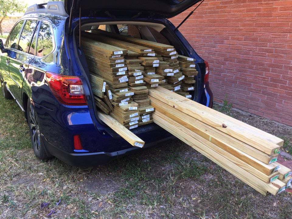 Has anyone tried to carry lumber on roof racks? PriusChat
