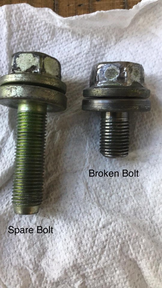 Crankshaft pulley bolt broken PriusChat