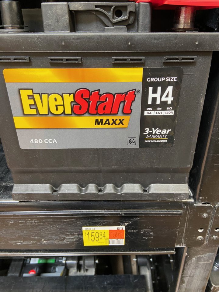 Walmart now carries the Prius Prime battery—EverStart MAXX 140R Page