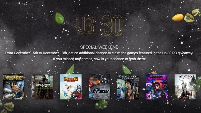 Ubisoft Giving Everybody One Last Chance To Grab All 7 Free Ubi30 Games