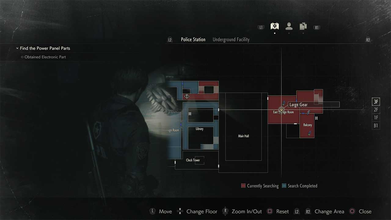 Resident Evil 2 What to Do With Large Gear and Where to Get It Attack